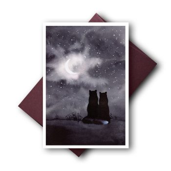 Füchse im Mondlicht