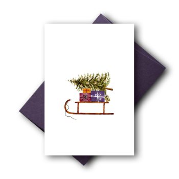 Schlitten und Geschenke