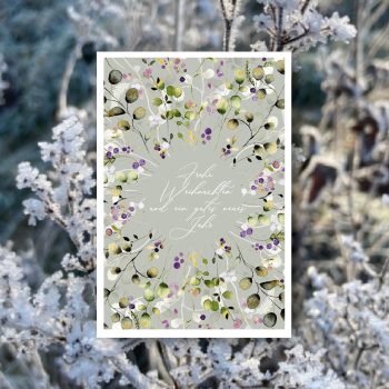 Weihnachtskranz Gold Violett2